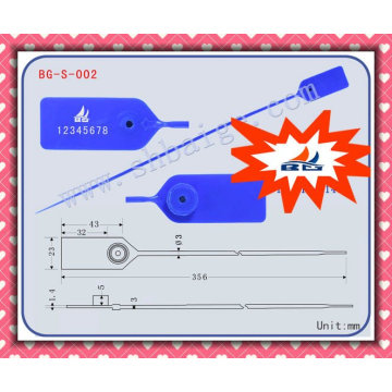 pull-tite seal BG-S-002 pull tight seal,plastic seal manufacturers,plastic lock seal containers,tamper evident security seal